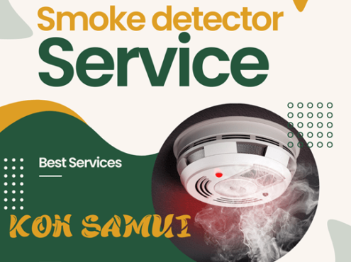 บริการติดตั้งเครื่องตรวจจับควัน Smoke detector บนเกาะสมุยโดยสมุยฟิกซ์